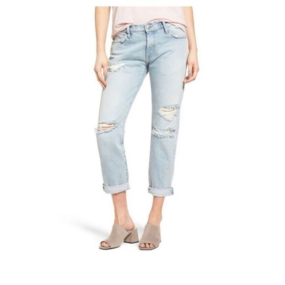 Current/Elliot Women's The Fling Alta Destroy 100% Cotton Ripped Jeans Size 32 - Picture 3 of 10